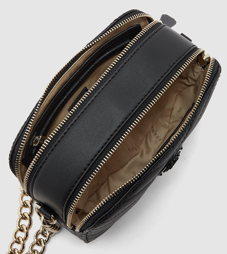 Buy Guess Noelle Quilted Camera Cross Body In Black 6thStreet Saudi Arabia