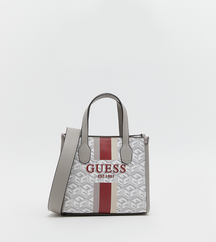 Guess Silvana Compartment Mini Logo Tote Bag