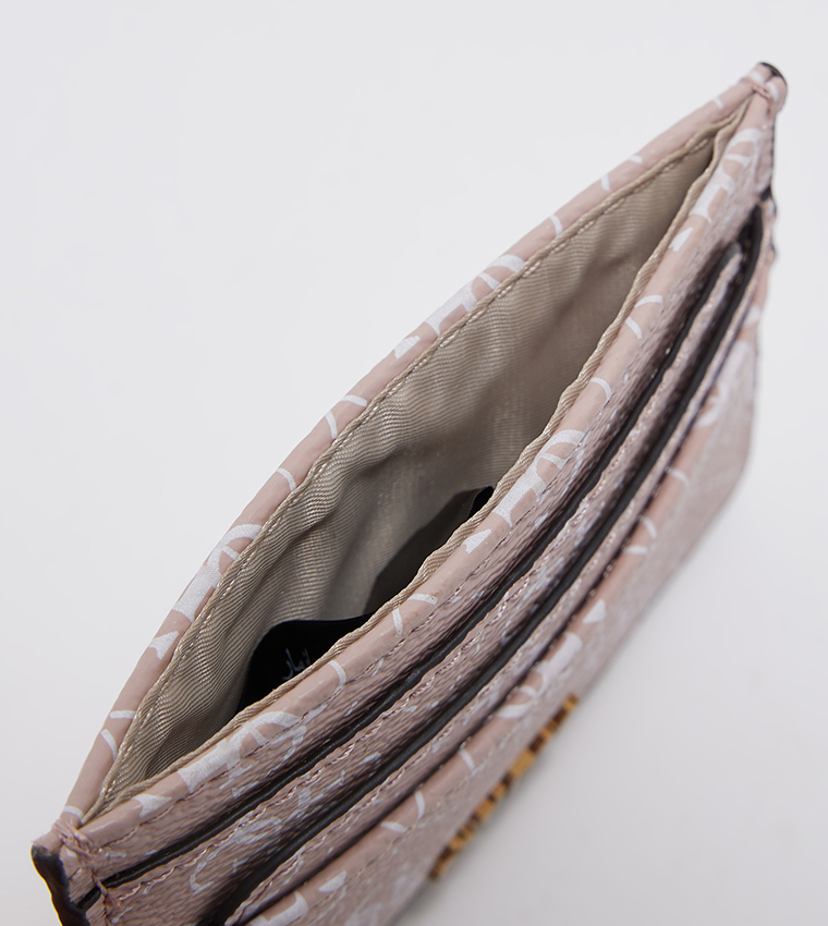 Monogram Patterned Laurel Card Holder