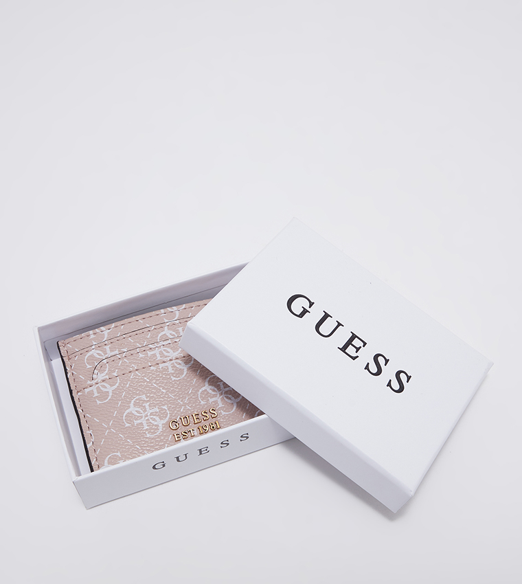 Monogram Patterned Laurel Card Holder