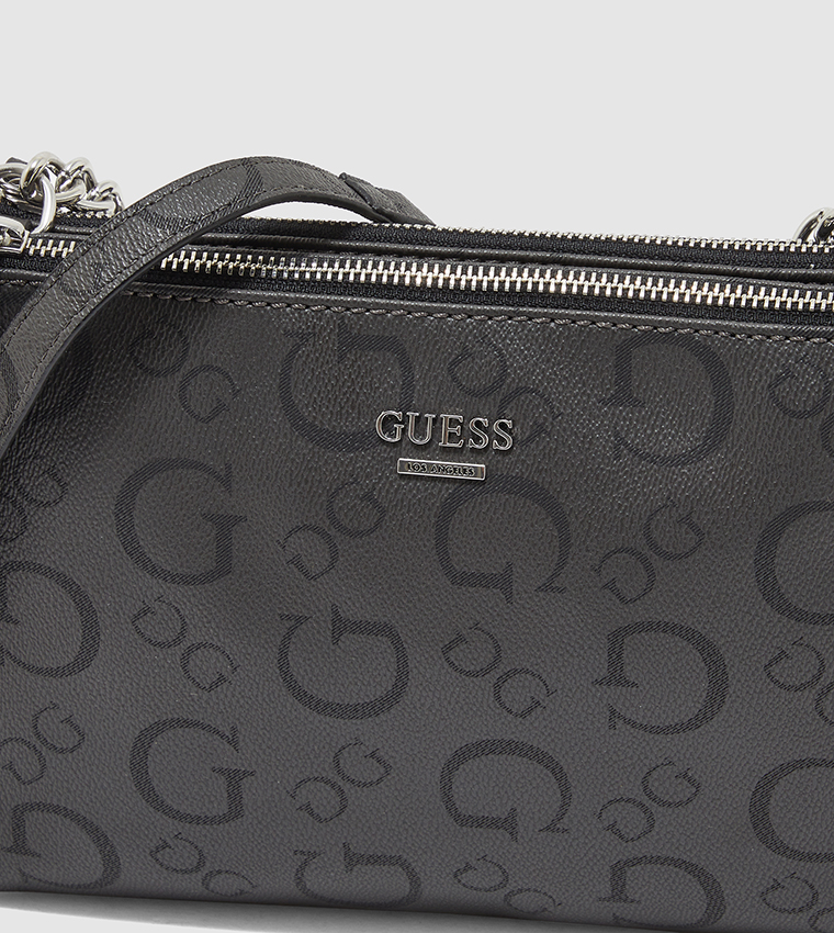 KALEI Double Zip Closure Mini Crossbody Bag