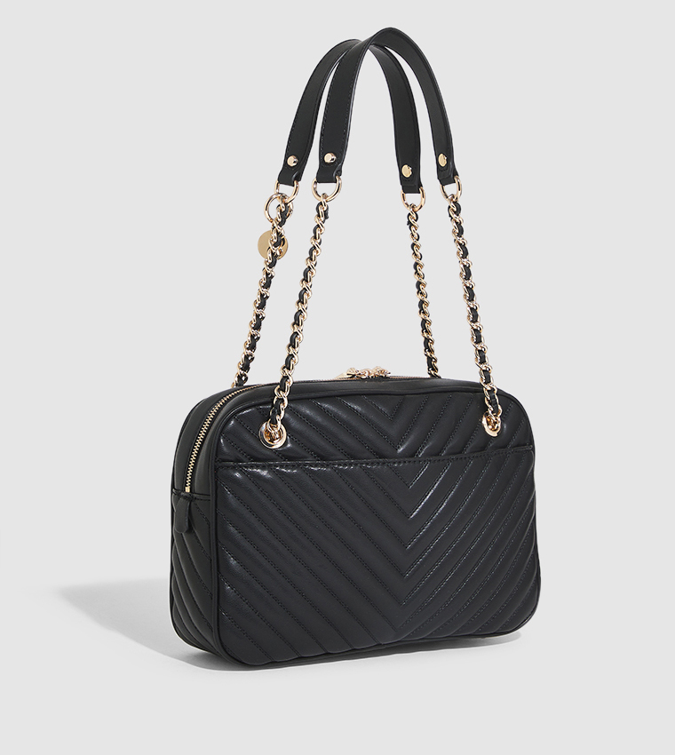 Buy Guess Quilted Shoulder Bag In Black 6thStreet Bahrain