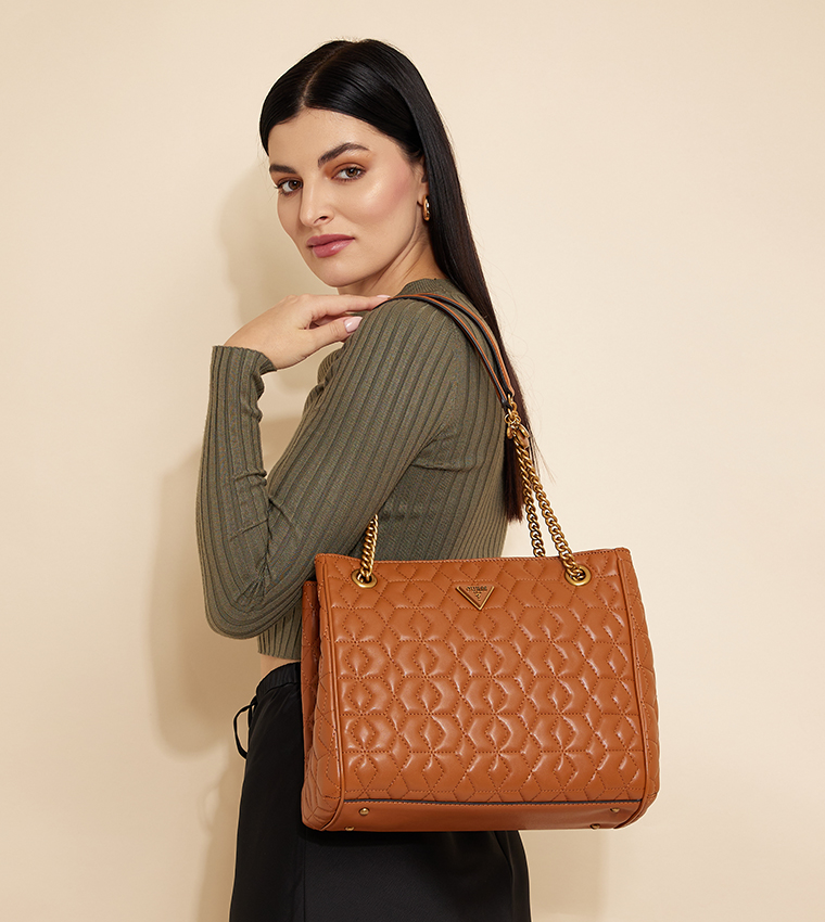 Guess quilted shop shoulder bag