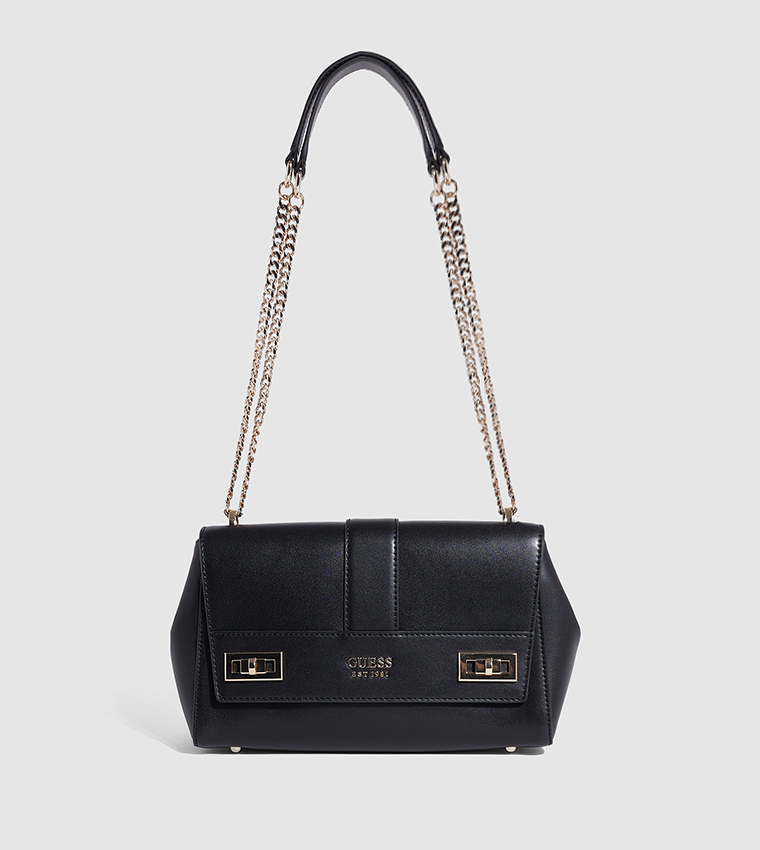 Buy Guess Logo Detail Shoulder Bag In Black 6thStreet Saudi Arabia