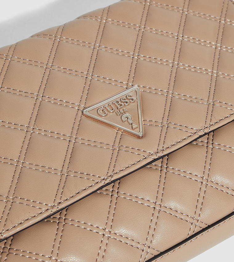 Buy Guess Quilted Convertible Shoulder Bag In Beige 6thStreet Qatar