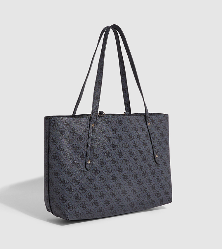 Monogram Patterned Tote Bag Set