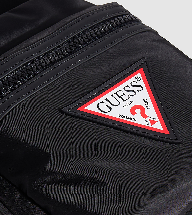 ショルダーバッグ  Badge Stripe Reporter Bag Buy Guess Logo Badge Detail Reporter Bag In Black
