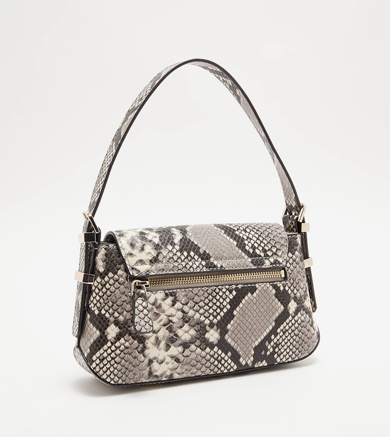 Buy Guess Snakeskin Print Shoulder Bag In Multiple Colors