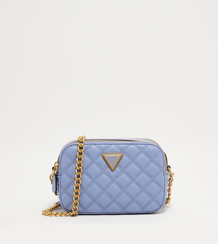 Prada Textured Camera Bag in Blue