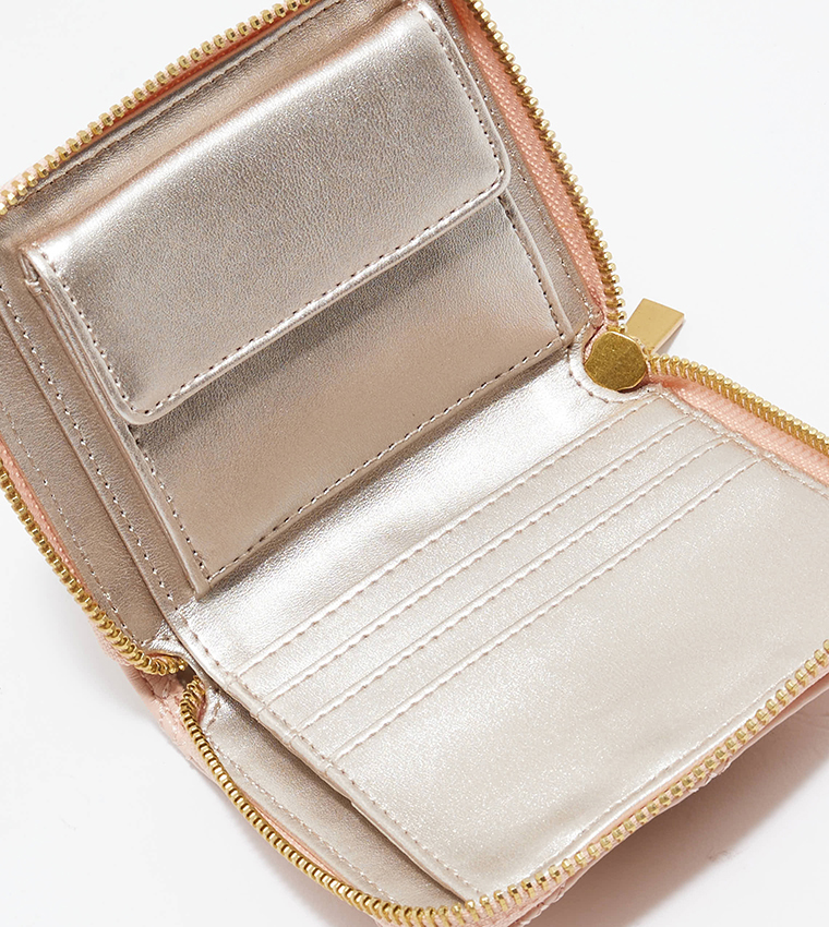 Buy Guess GIULLY Logo Detail Mini Wallet In Beige 6thStreet Qatar