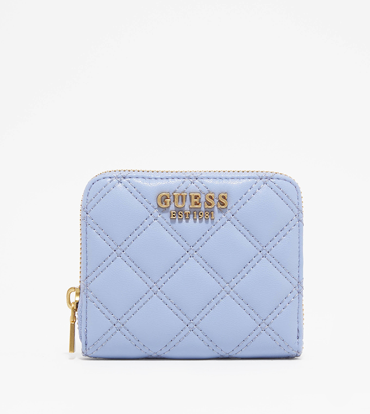 Guess blue wallet hotsell