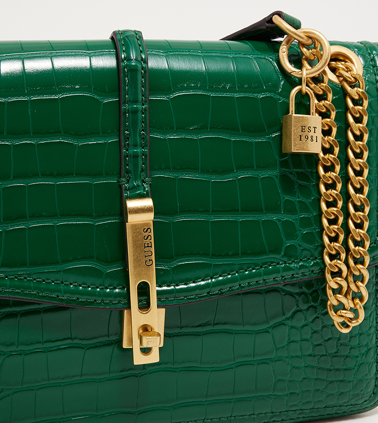 Guess on sale green handbag