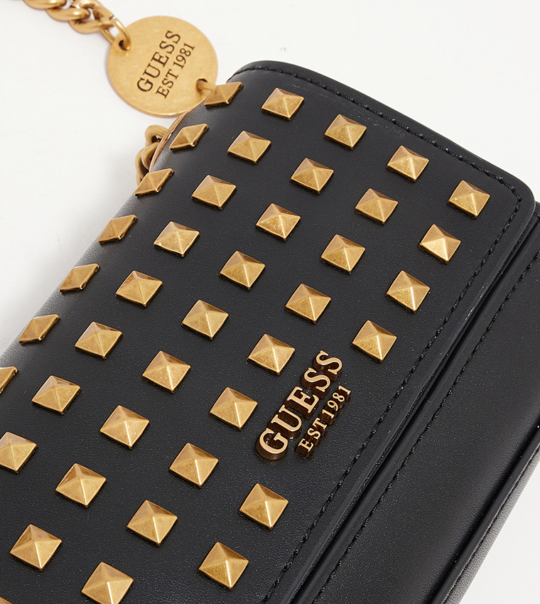 Buy Guess ISELINE Studded Crossbody Bag In Black 6thStreet Qatar