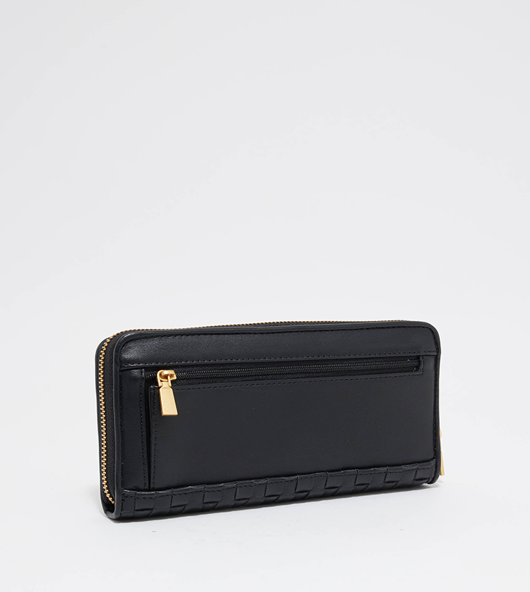 LISBET Braided Zip Around Wallet