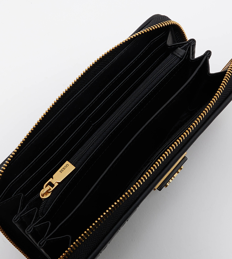 LISBET Braided Zip Around Wallet