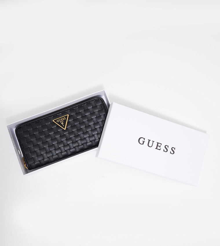 LISBET Braided Zip Around Wallet