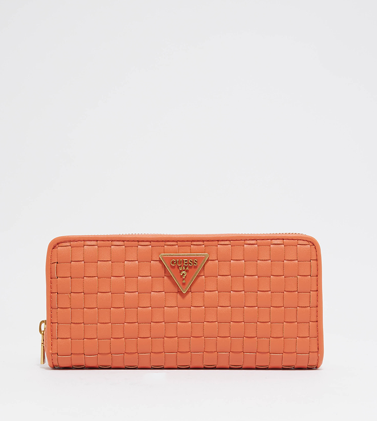 LISBET Braided Zip Around Wallet