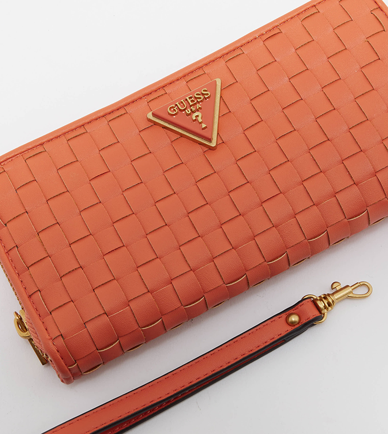 LISBET Braided Zip Around Wallet