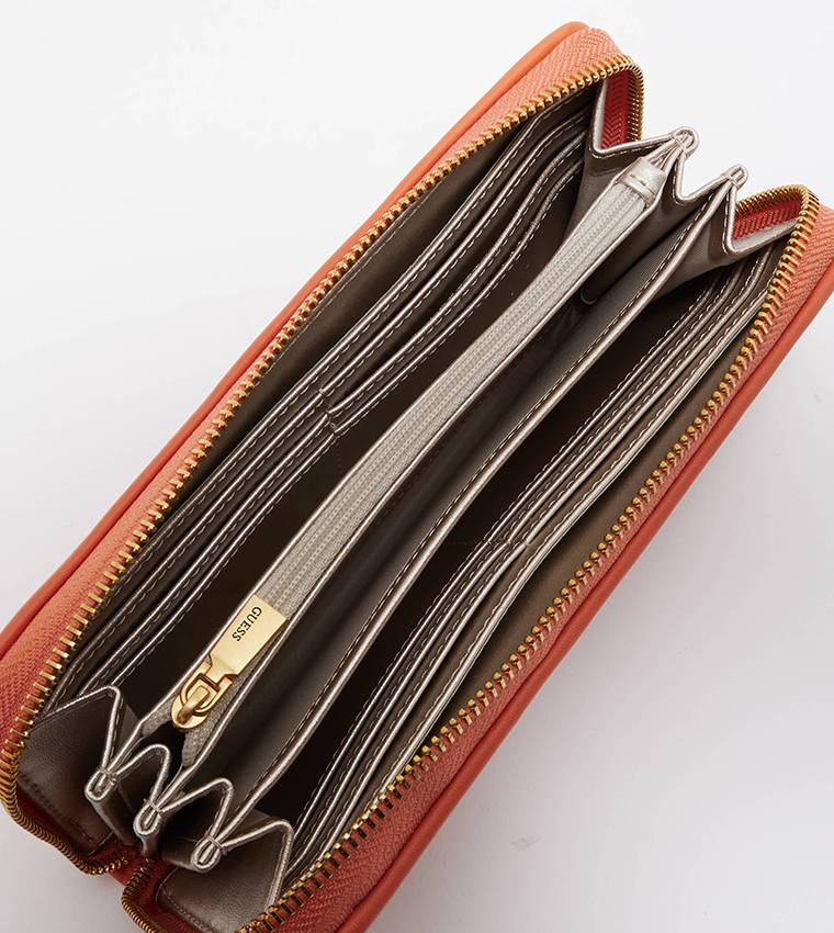 LISBET Braided Zip Around Wallet