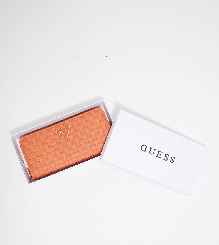 LISBET Braided Zip Around Wallet