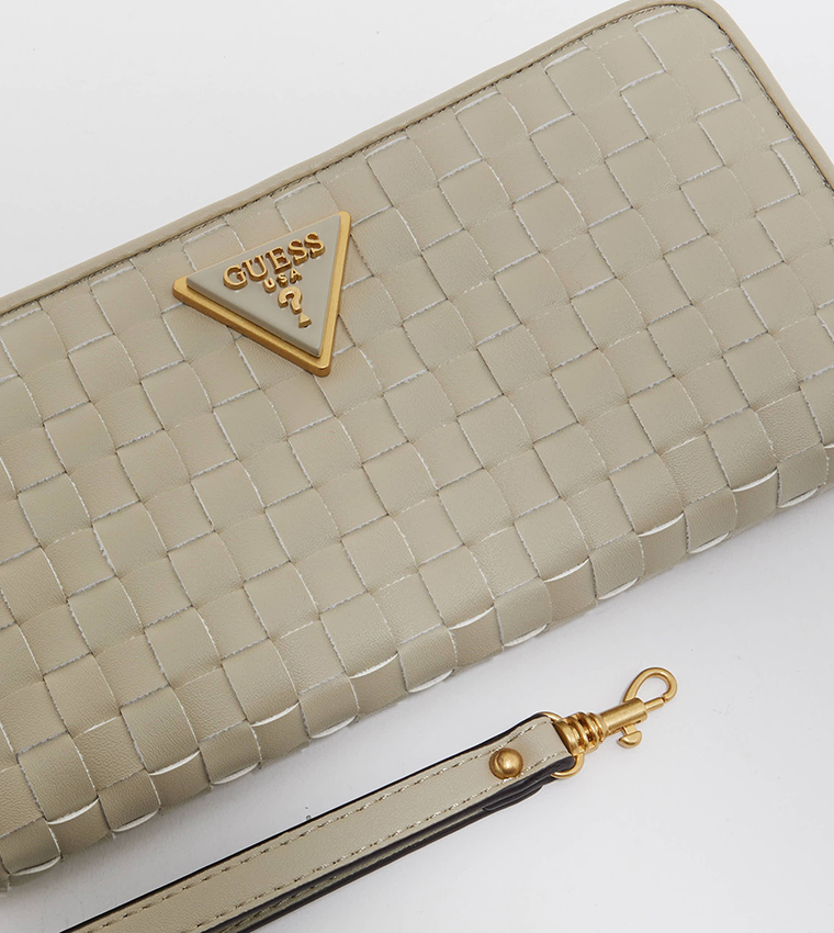 LISBET Braided Zip Around Wallet