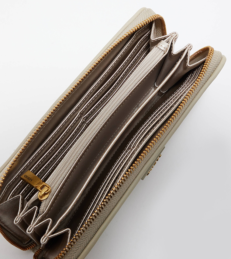 LISBET Braided Zip Around Wallet