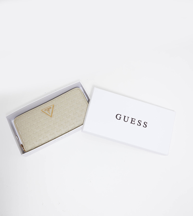 LISBET Braided Zip Around Wallet