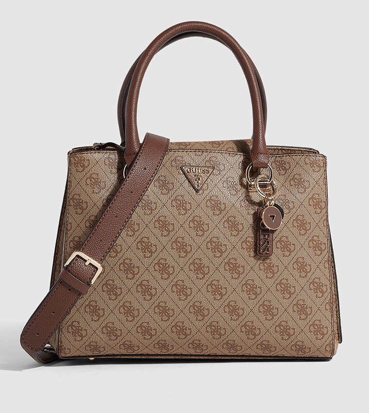 Monogram Patterned Satchel Bag