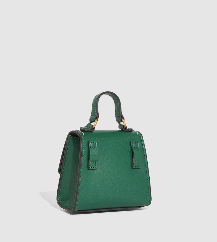 Buy Guess Logo Detail Mini Bag In Green 6thStreet Oman