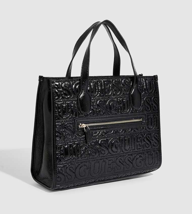 Logo Embossed Tote Bag