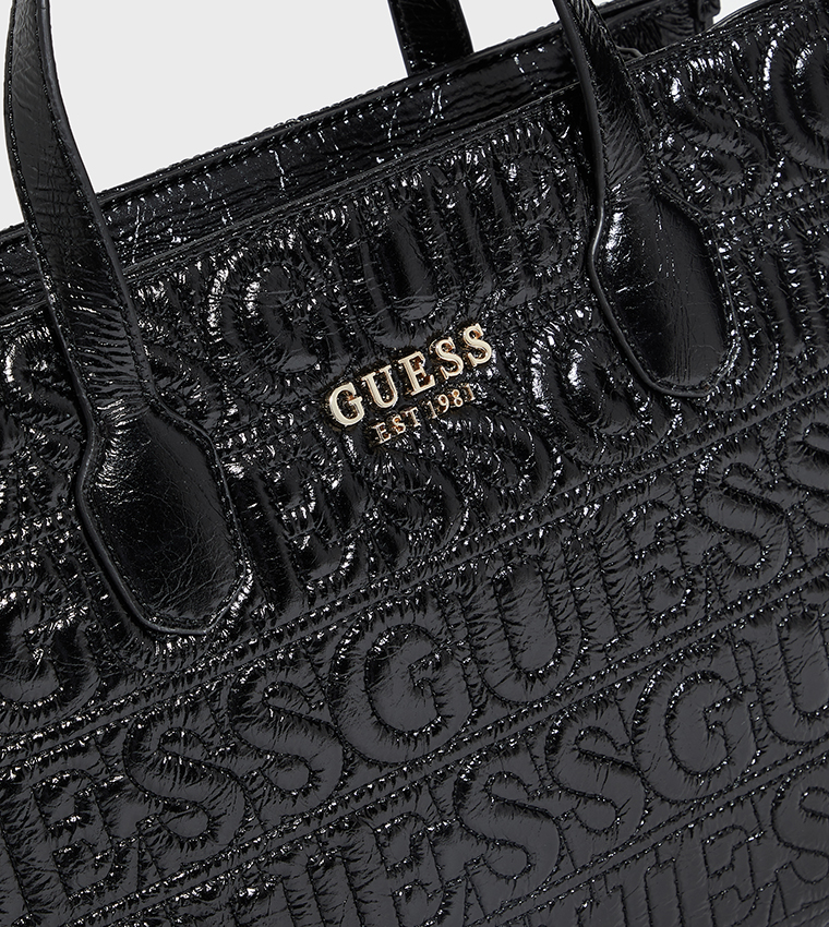 Logo Embossed Tote Bag
