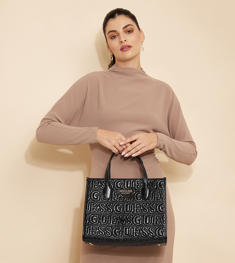 Logo Embossed Tote Bag