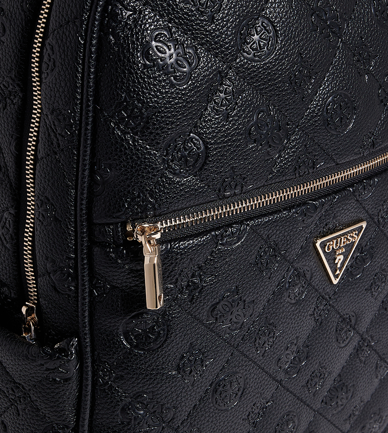 Monogram Patterned Zip Around Backpack