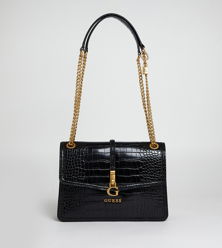Buy Guess G JAMES Textured Convertible Crossbody Bag In Black