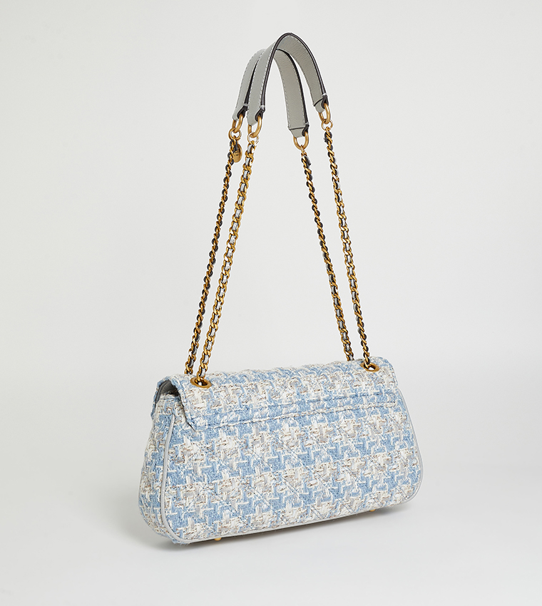 Buy Guess GIULLY Tweed Convertible Crossbody Bag In Blue 6thStreet UAE