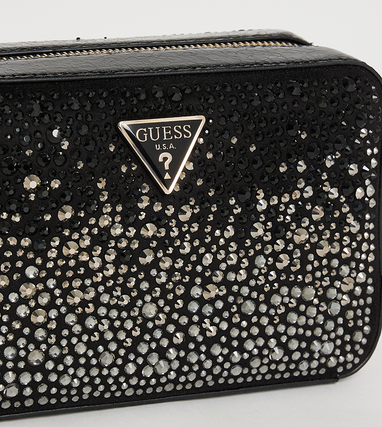 Buy Guess LUA Convertible Embellished Camera Bag In Black
