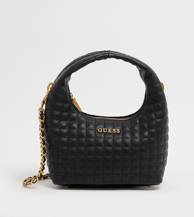 Guess black hobo bag hotsell