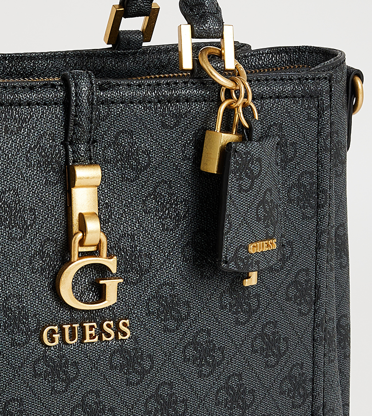 Buy Guess G JAMES Monogram Satchel Bag In Grey 6thStreet UAE