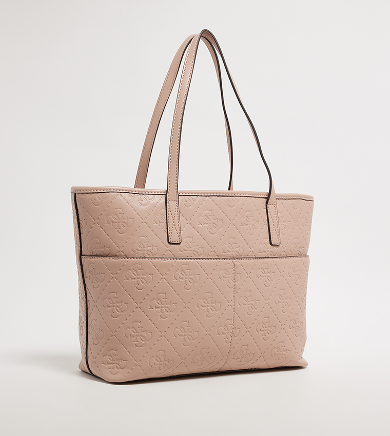 POWER PLAY Monogram Debossed Tote Bag Set, Large