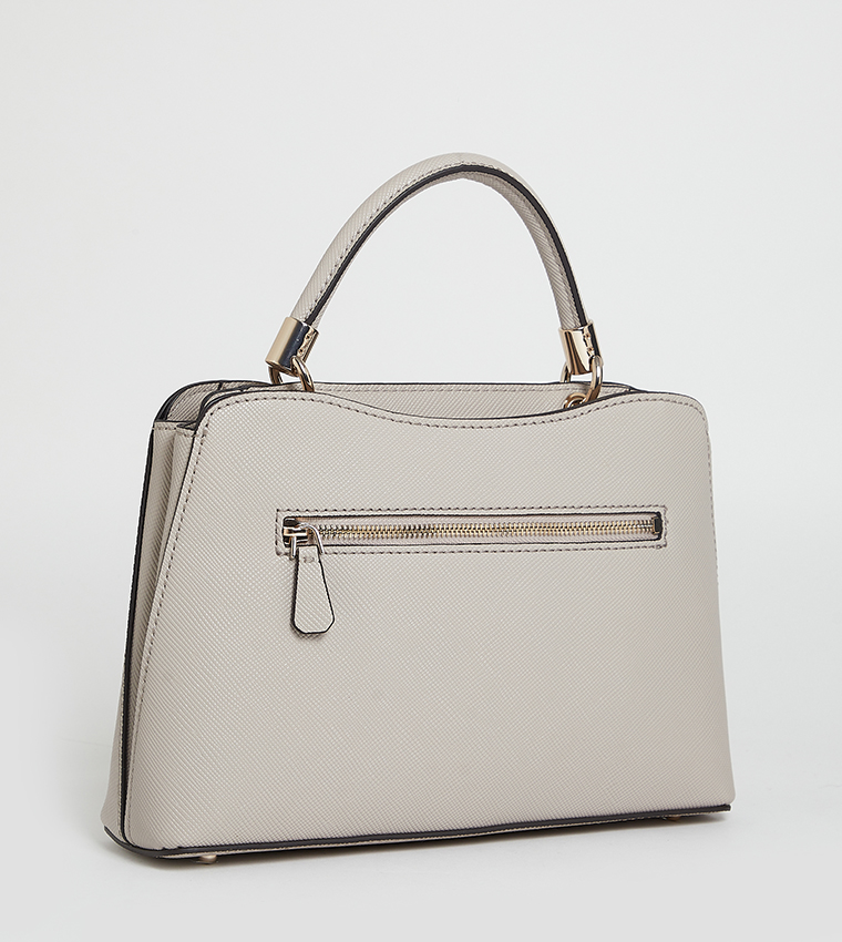 GIZELE Textured Satchel Bag