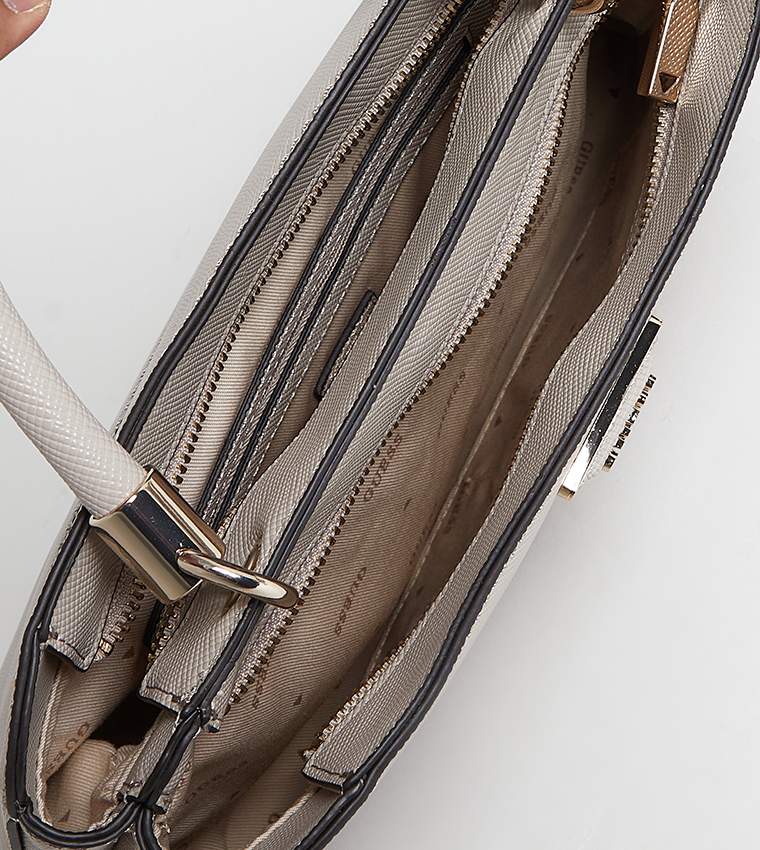 GIZELE Textured Satchel Bag