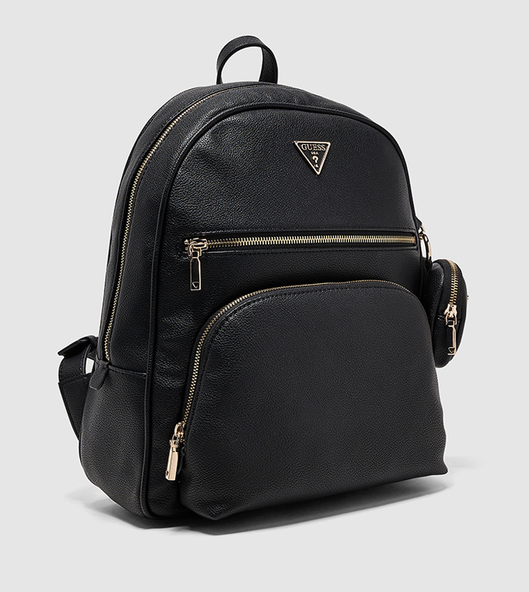 POWER PLAY Logo Detail Textured Backpack