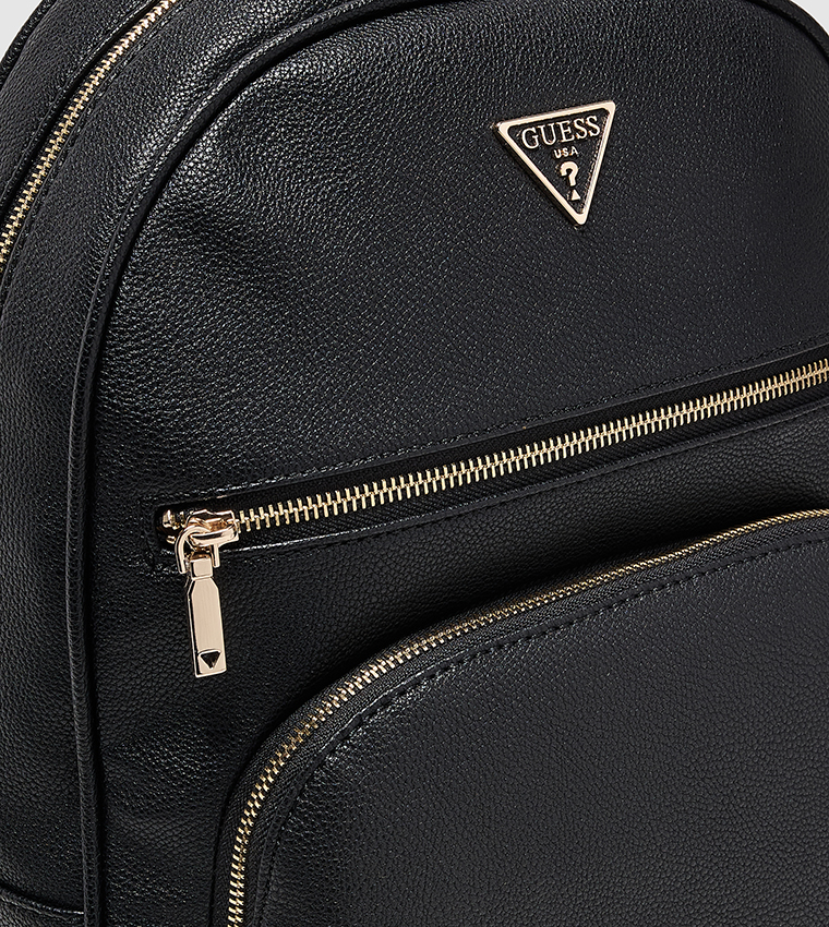 POWER PLAY Logo Detail Textured Backpack