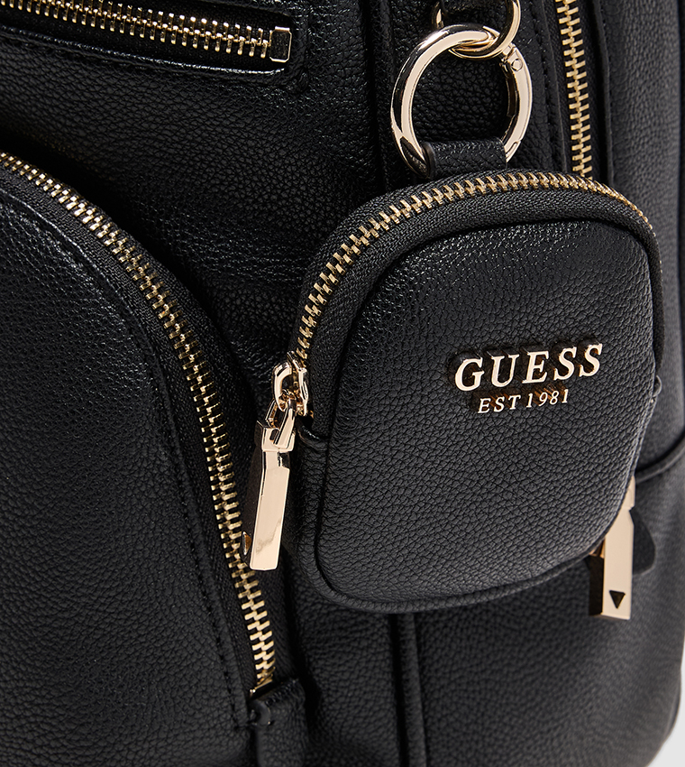 POWER PLAY Logo Detail Textured Backpack