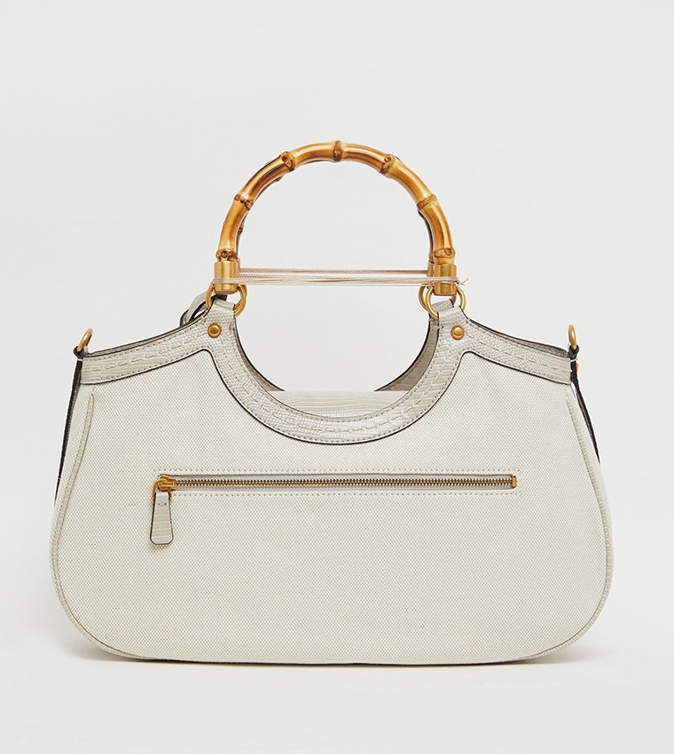 ZABRY Bamboo Handle Satchel Bag