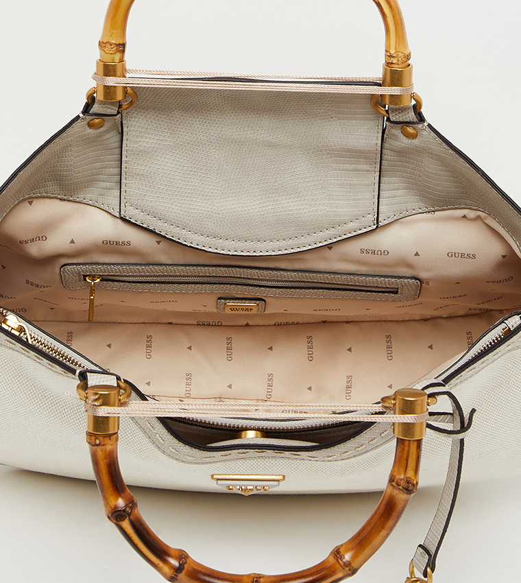 ZABRY Bamboo Handle Satchel Bag