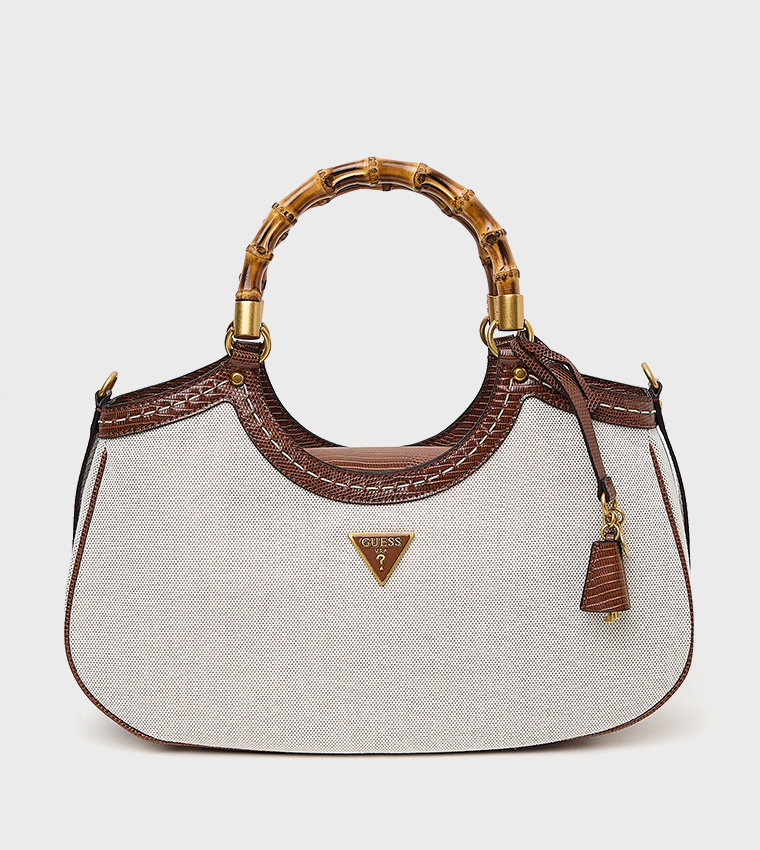 ZABRY Bamboo Handle Handheld Bag
