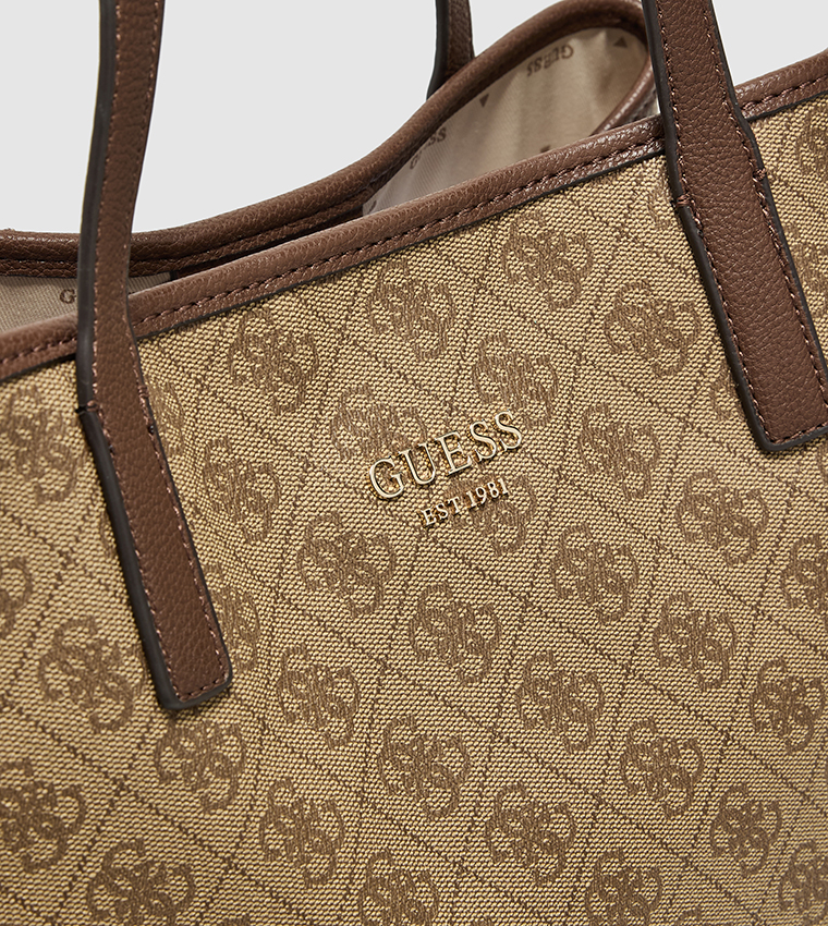 VIKKY II Logo Patterned Tote Bag Set