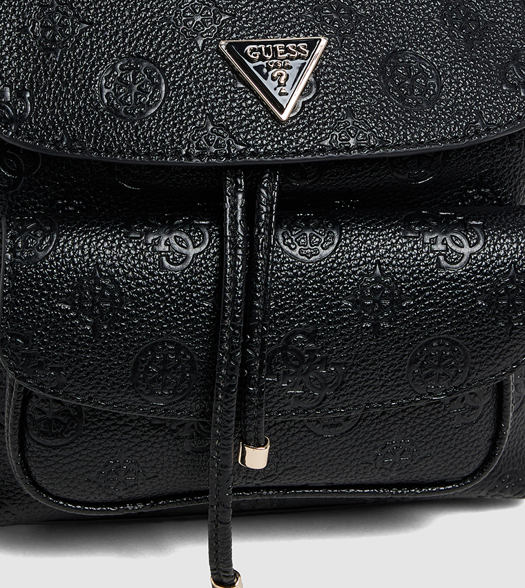 CRESIDIA Logo Debossed Drawstring Backpack
