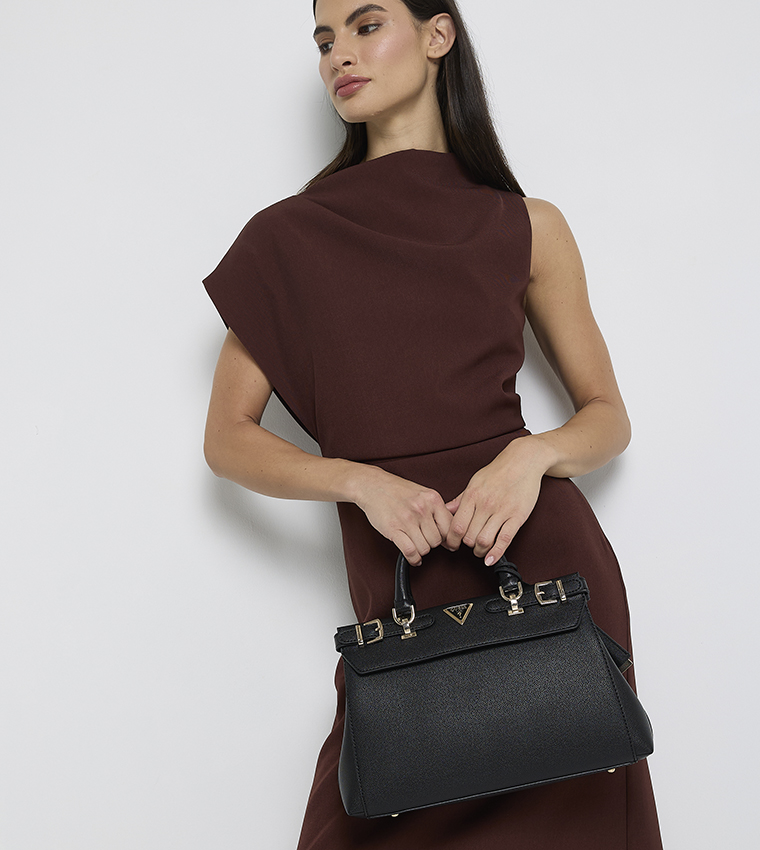 Textured Satchel Bag